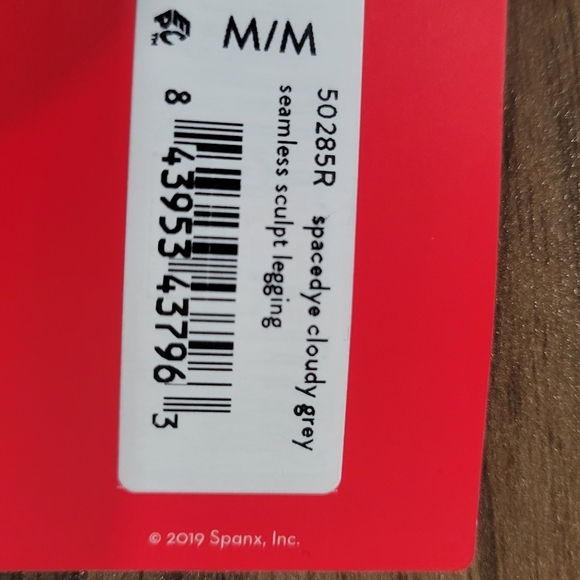 SPANX Seamless Sculpt Legging Spacedye Cloudy Grey Size M - Picture 10 of 12